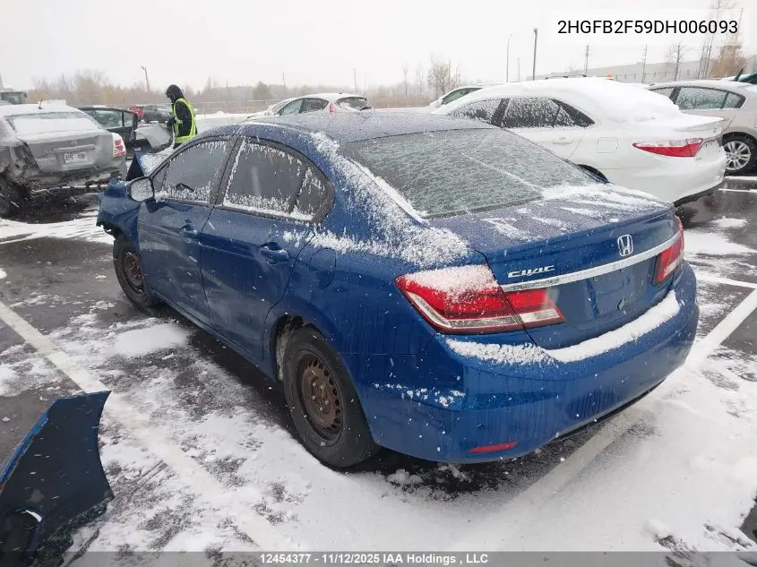 2HGFB2F59DH006093 2013 Honda Civic Lx