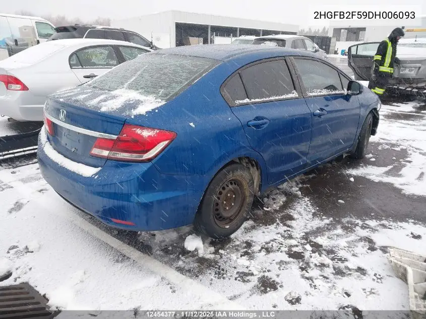 2HGFB2F59DH006093 2013 Honda Civic Lx
