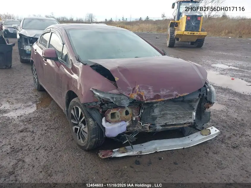 2HGFB2F56DH017116 2013 Honda Civic Lx