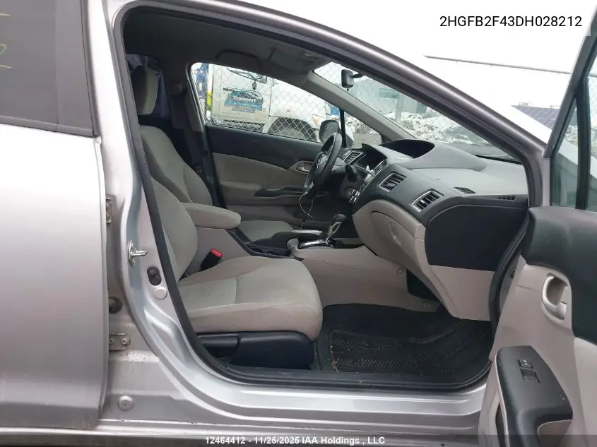 2HGFB2F43DH028212 2013 Honda Civic Lx