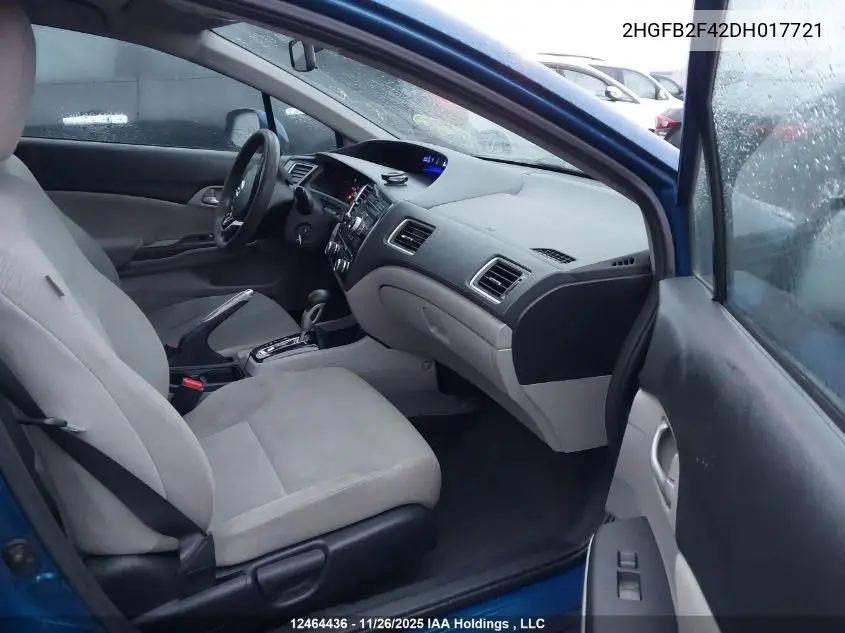 2HGFB2F42DH017721 2013 Honda Civic Lx