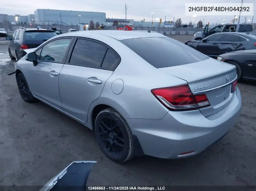 2HGFB2F48DH044292 2013 Honda Civic Lx