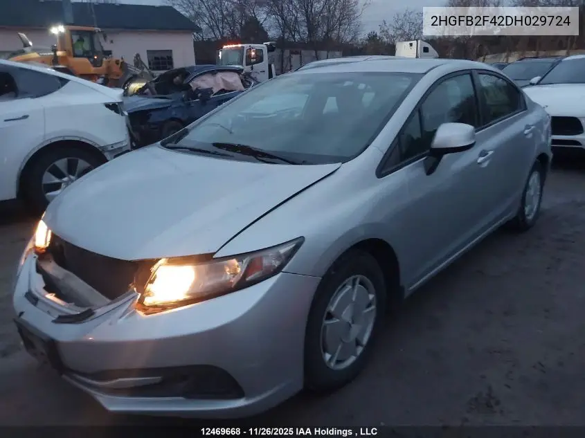 2HGFB2F42DH029724 2013 Honda Civic Sdn