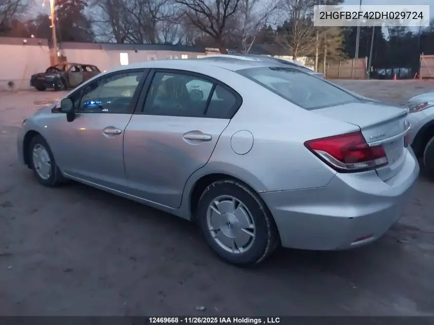 2HGFB2F42DH029724 2013 Honda Civic Sdn