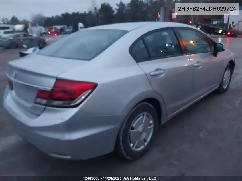 2HGFB2F42DH029724 2013 Honda Civic Sdn