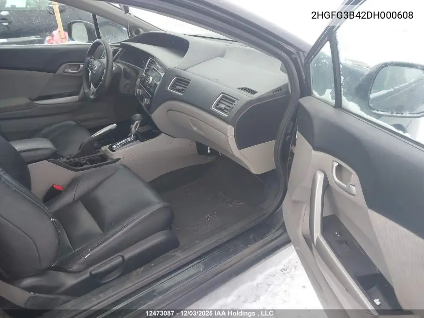 2HGFG3B42DH000608 2013 Honda Civic Lx
