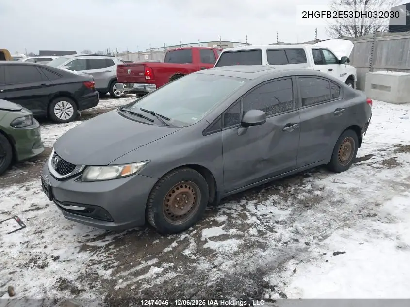 2HGFB2E53DH032030 2013 Honda Civic Ex 4Dr