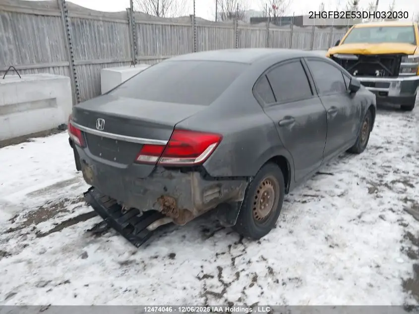 2HGFB2E53DH032030 2013 Honda Civic Ex 4Dr