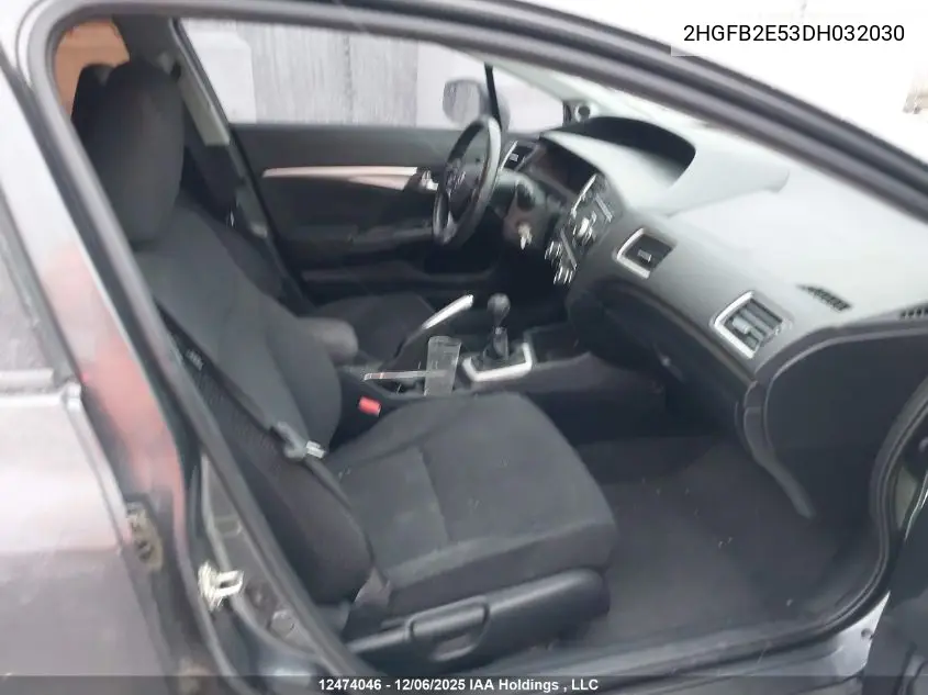 2HGFB2E53DH032030 2013 Honda Civic Ex 4Dr