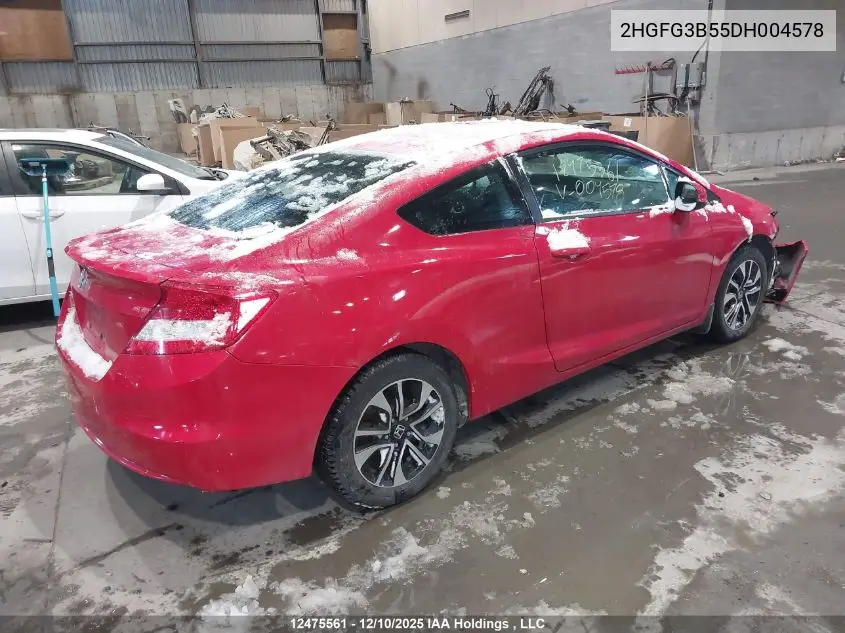2HGFG3B55DH004578 2013 Honda Civic Lx