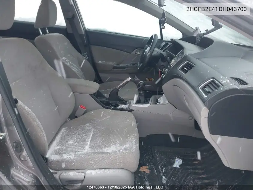 2HGFB2E41DH043700 2013 Honda Civic Lx