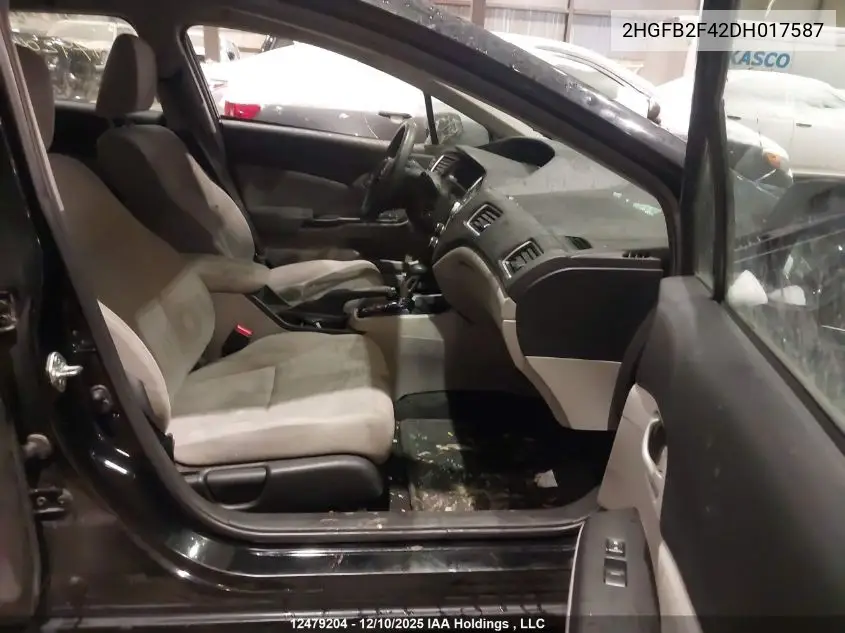 2HGFB2F42DH017587 2013 Honda Civic Lx
