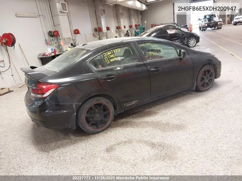 2HGFB6E5XDH200947 2013 Honda Civic Si Si
