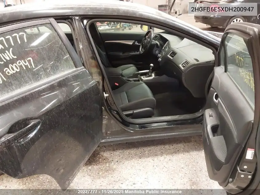 2HGFB6E5XDH200947 2013 Honda Civic Si Si