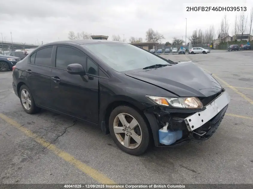 2HGFB2F46DH039513 2013 Honda Civic