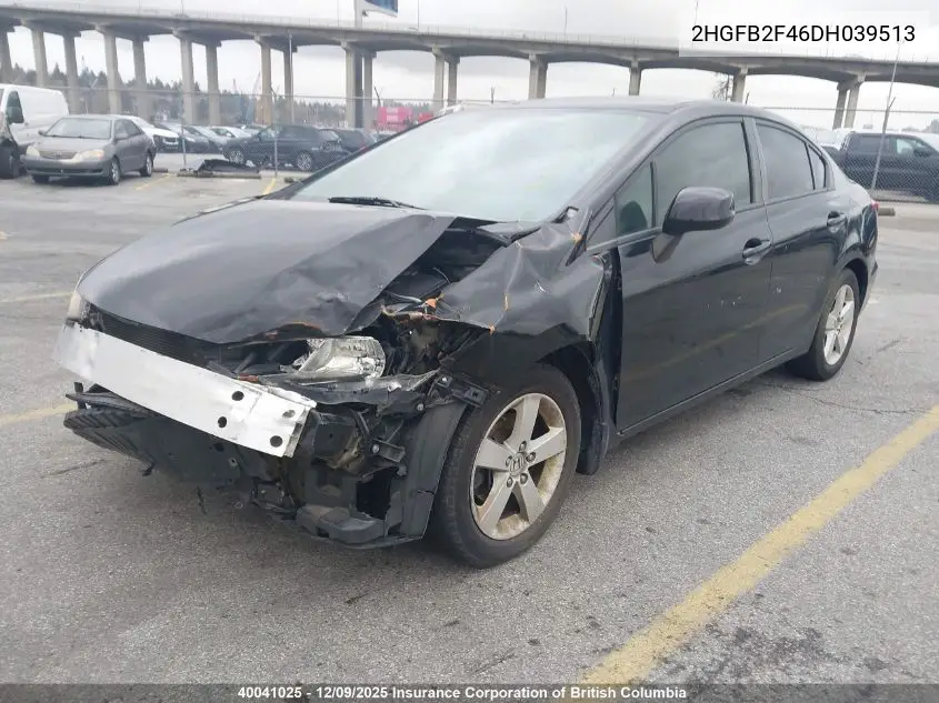 2HGFB2F46DH039513 2013 Honda Civic