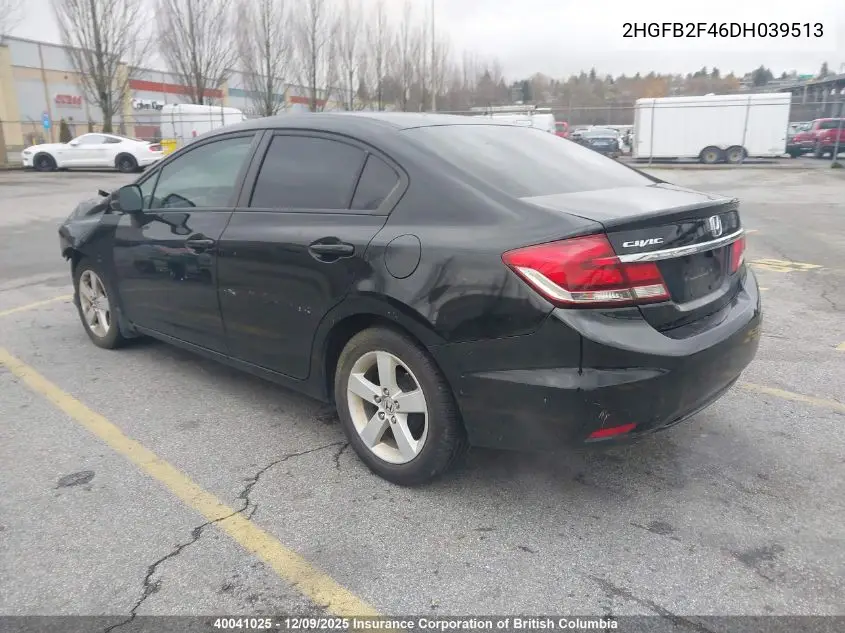 2HGFB2F46DH039513 2013 Honda Civic