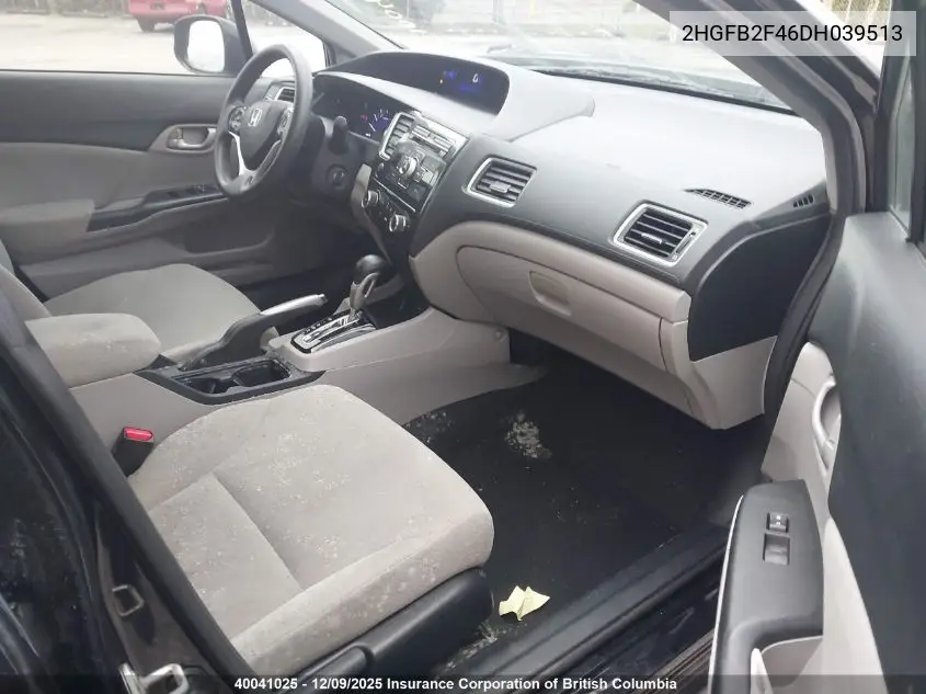 2HGFB2F46DH039513 2013 Honda Civic