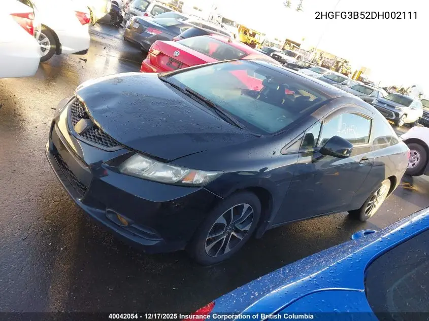 2HGFG3B52DH002111 2013 Honda Civic