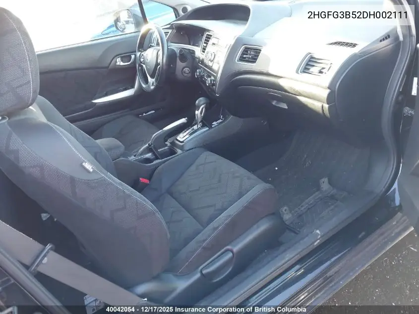 2HGFG3B52DH002111 2013 Honda Civic