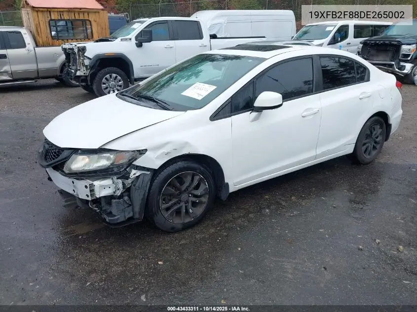 19XFB2F88DE265002 2013 Honda Civic Ex