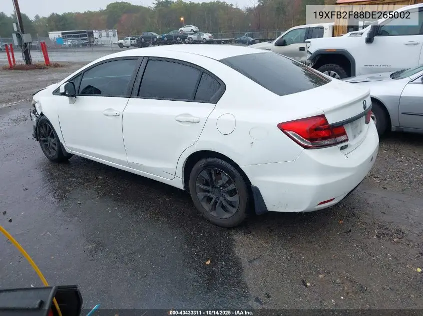 19XFB2F88DE265002 2013 Honda Civic Ex