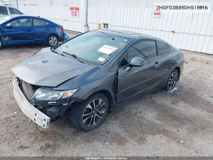 2HGFG3B89DH515916 2013 Honda Civic Ex
