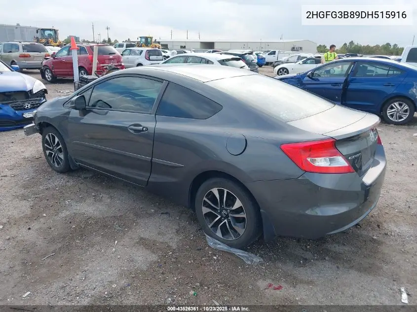 2HGFG3B89DH515916 2013 Honda Civic Ex