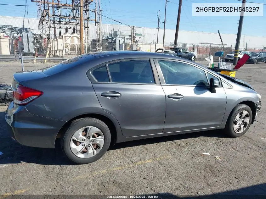 2HGFB2F52DH545297 2013 Honda Civic Lx