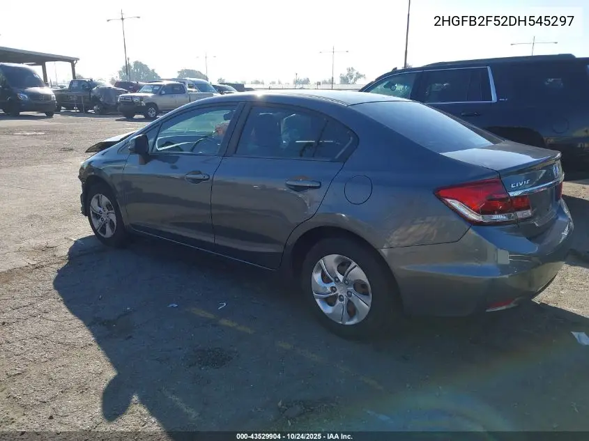 2HGFB2F52DH545297 2013 Honda Civic Lx