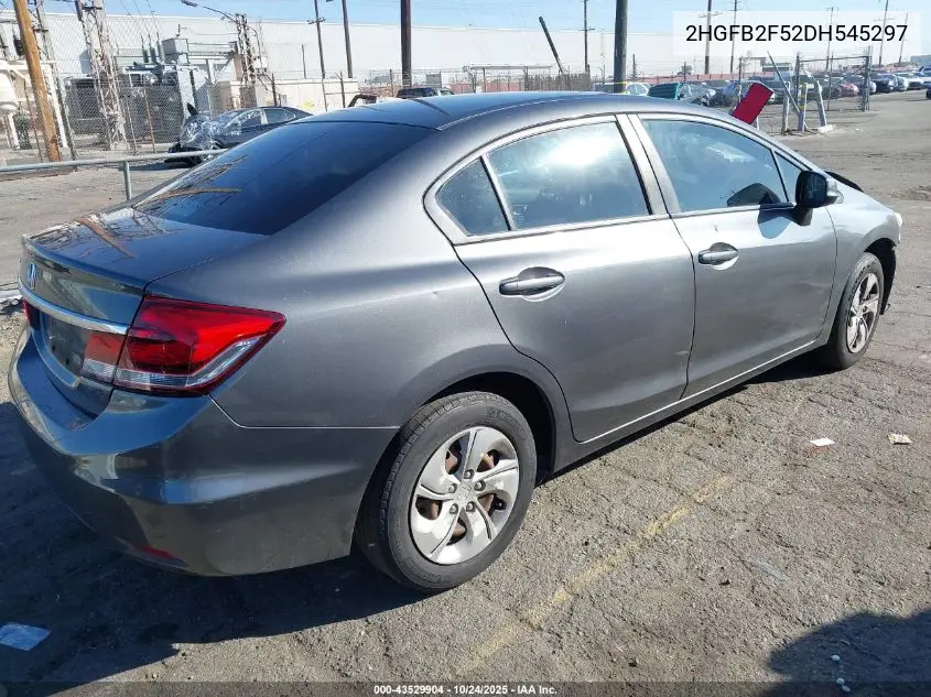 2HGFB2F52DH545297 2013 Honda Civic Lx