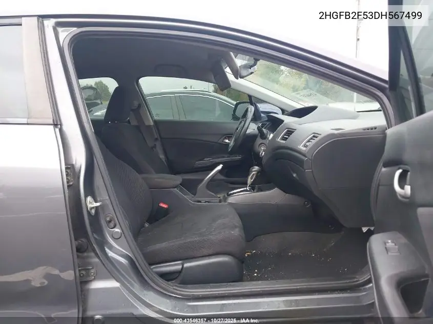 2HGFB2F53DH567499 2013 Honda Civic Lx