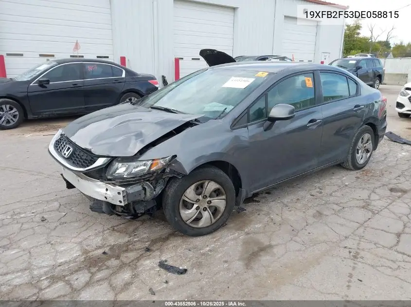 19XFB2F53DE058815 2013 Honda Civic Lx