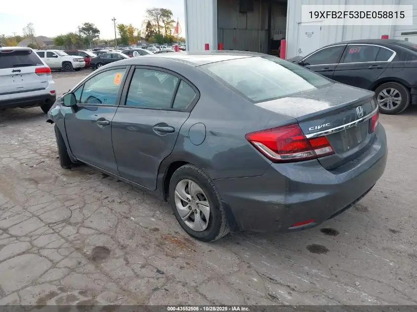 19XFB2F53DE058815 2013 Honda Civic Lx