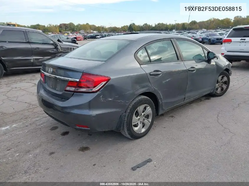19XFB2F53DE058815 2013 Honda Civic Lx