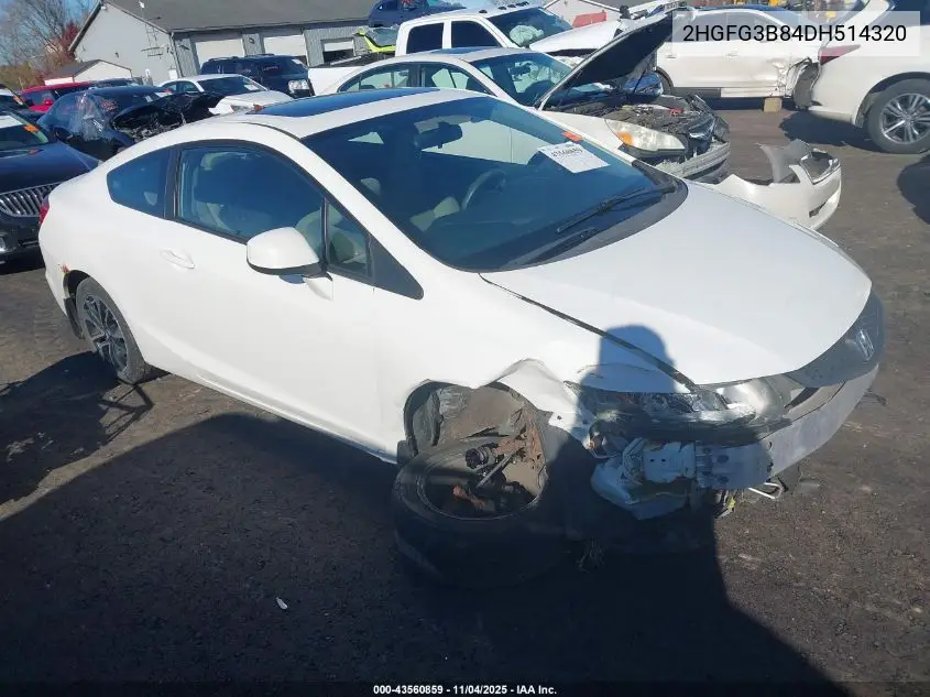 2HGFG3B84DH514320 2013 Honda Civic Ex