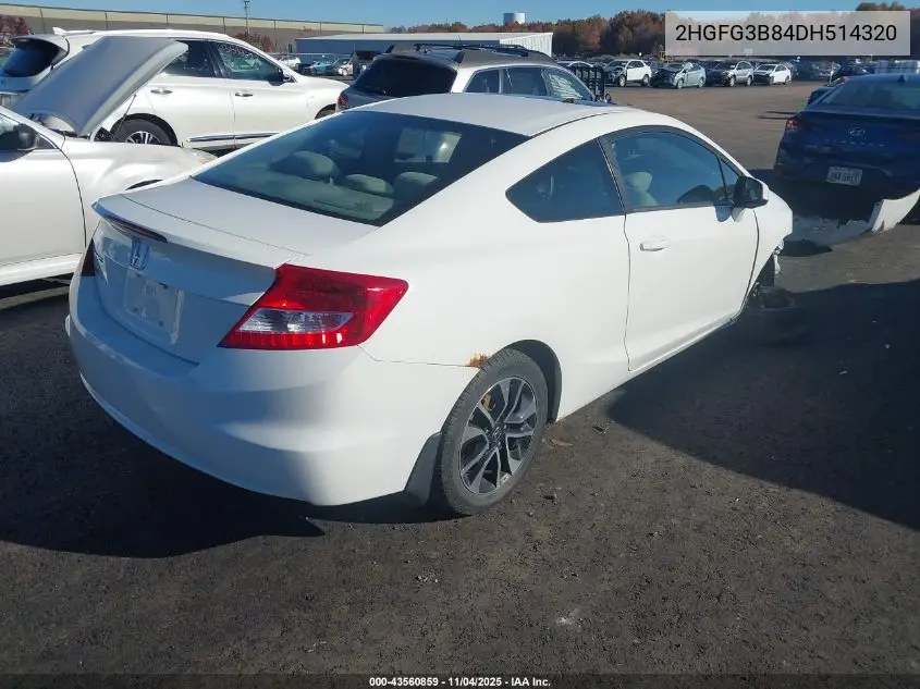 2HGFG3B84DH514320 2013 Honda Civic Ex