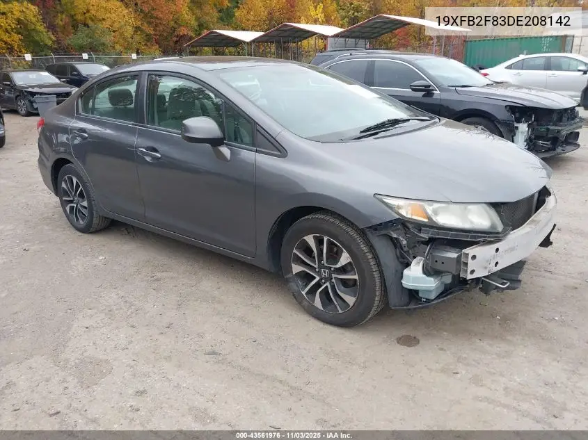 19XFB2F83DE208142 2013 Honda Civic Ex