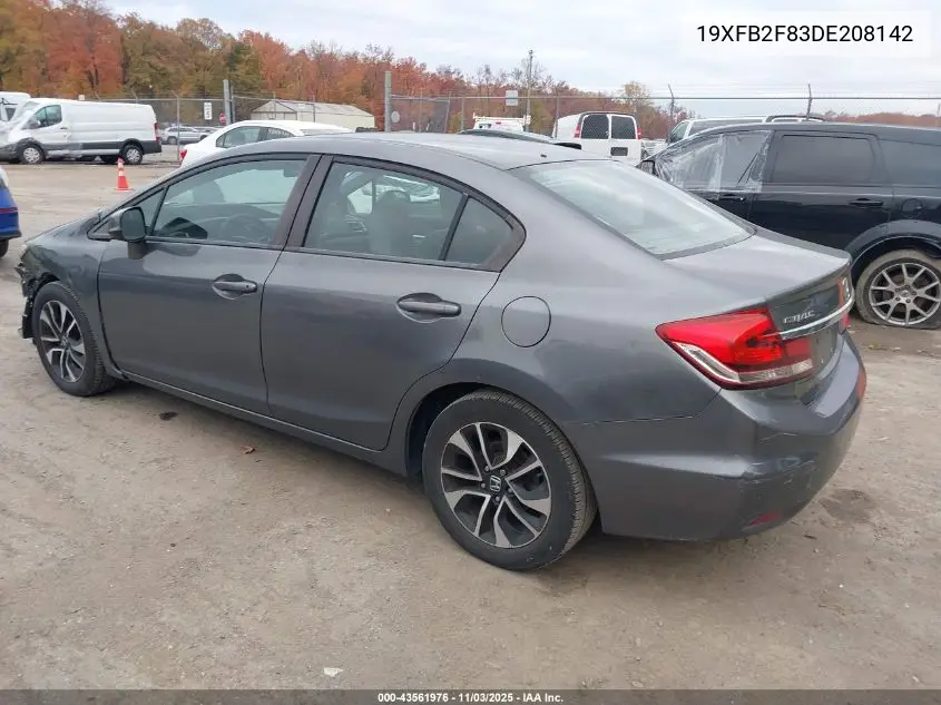 19XFB2F83DE208142 2013 Honda Civic Ex