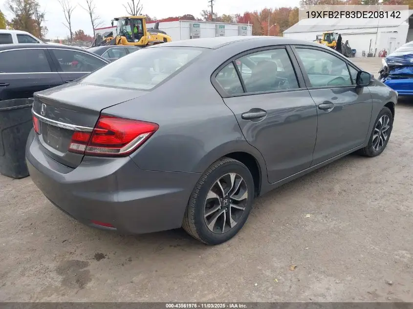19XFB2F83DE208142 2013 Honda Civic Ex