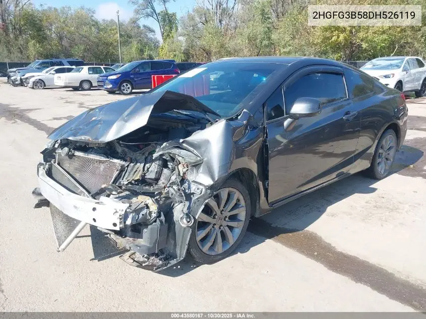 2HGFG3B58DH526119 2013 Honda Civic Lx
