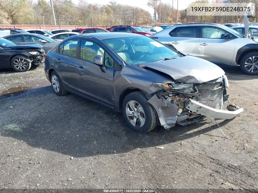 19XFB2F59DE248375 2013 Honda Civic Lx
