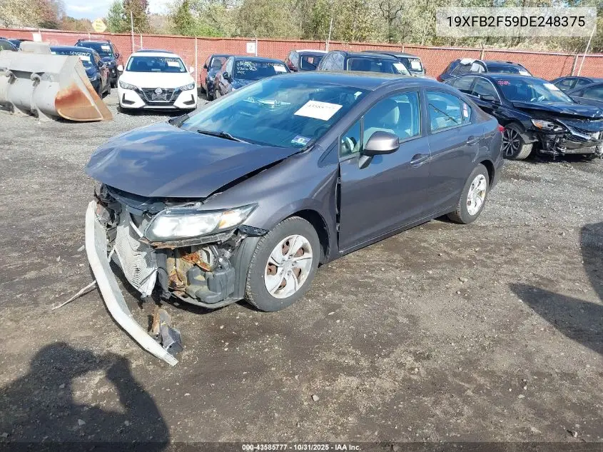 19XFB2F59DE248375 2013 Honda Civic Lx