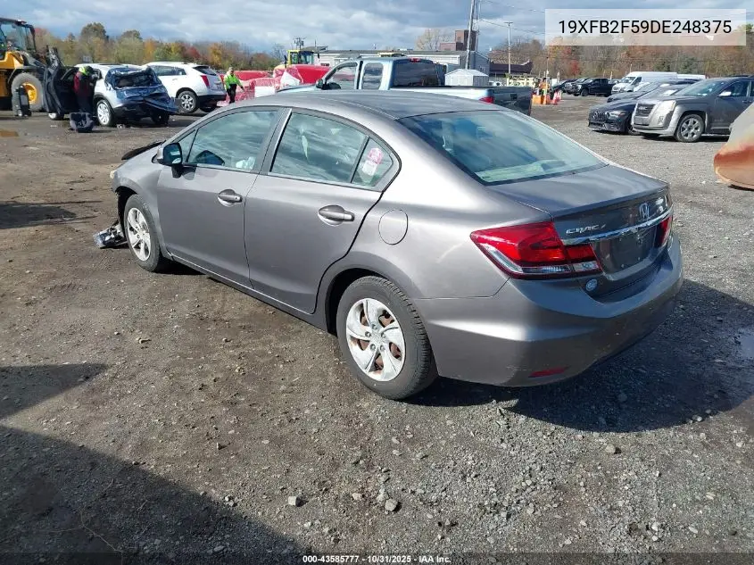 19XFB2F59DE248375 2013 Honda Civic Lx