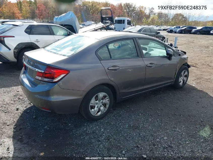 19XFB2F59DE248375 2013 Honda Civic Lx