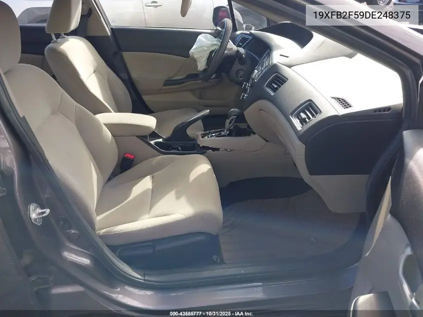 19XFB2F59DE248375 2013 Honda Civic Lx