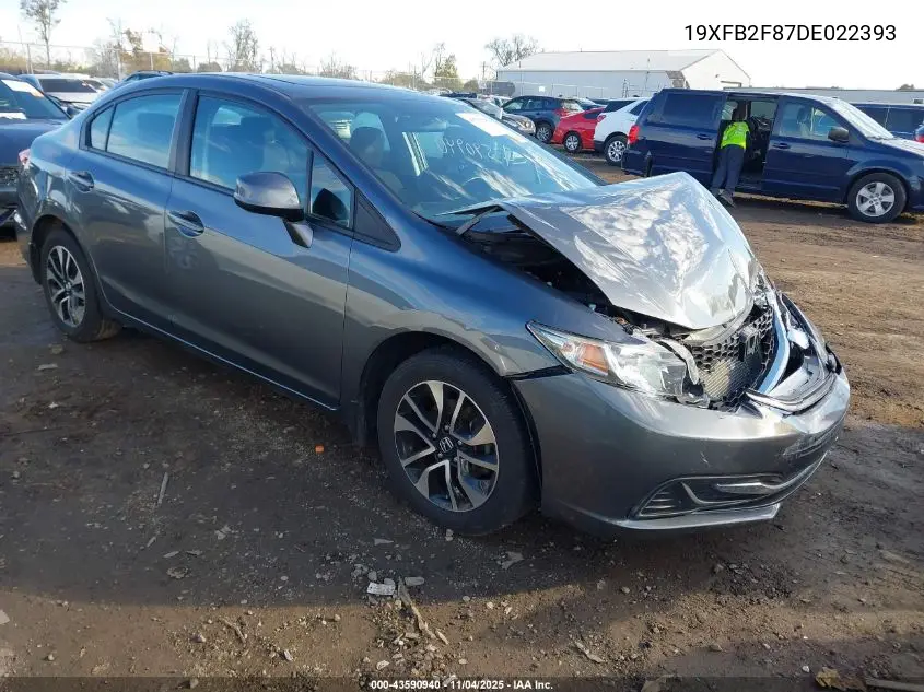 19XFB2F87DE022393 2013 Honda Civic Ex