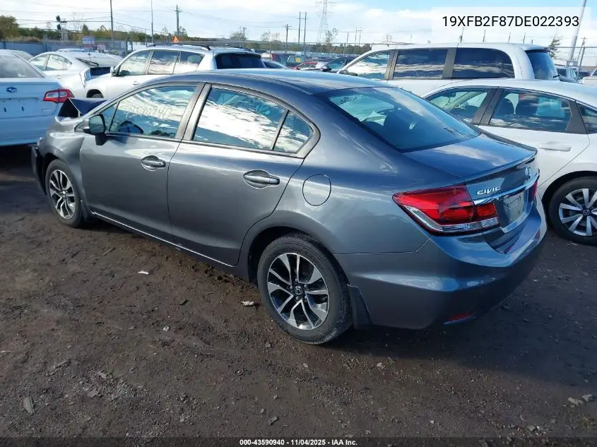 19XFB2F87DE022393 2013 Honda Civic Ex