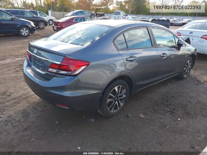 19XFB2F87DE022393 2013 Honda Civic Ex