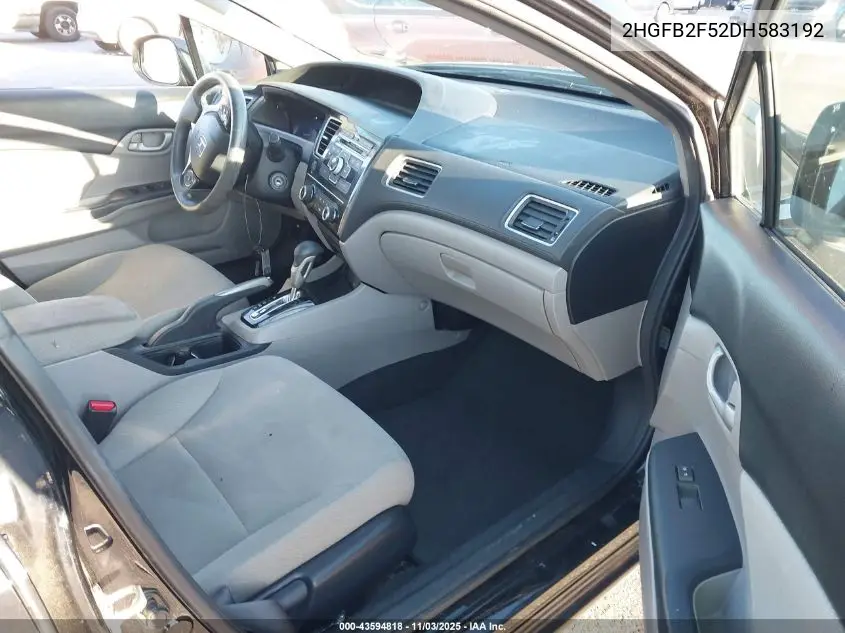 2HGFB2F52DH583192 2013 Honda Civic Lx